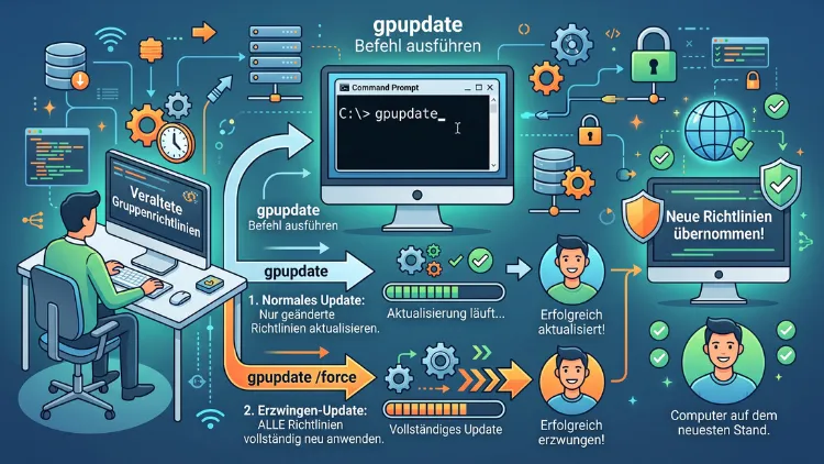 gpupdate: Gruppenrichtlinien aktualisieren – so geht’s