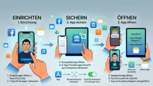 iPad & iPhone: App mit Face ID öffnen, sichern – so geht’s