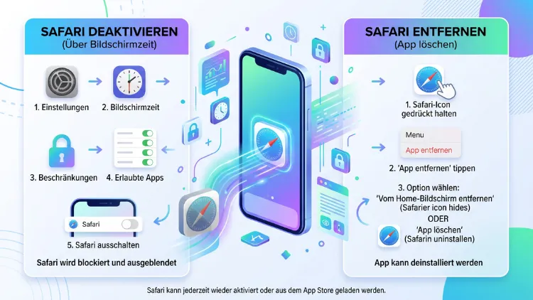 iPhone: Safari deaktivieren, entfernen – so geht’s