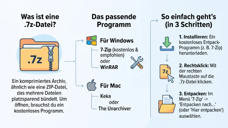 7z-Dateien öffnen: So geht es einfach