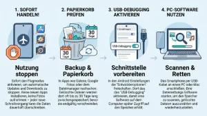 Android: Gelöschte Daten finden vor dem Überschreiben – so geht’s