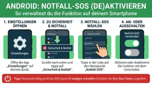 Android: Notfall-SOS (de)aktivieren – so geht’s