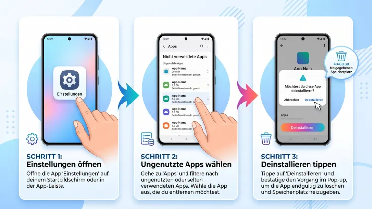 Android Smartphone: Ungenutzte Apps deinstallieren – so geht’s
