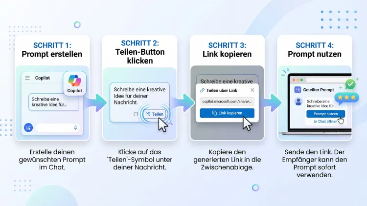 Copilot-Prompts teilen – so geht’s