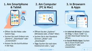 Gespeicherte Aufnahmen öffnen: So finden Sie Ihre Bilder