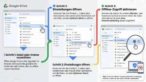 Google Drive: Dateien offline verfügbar machen – Anleitung