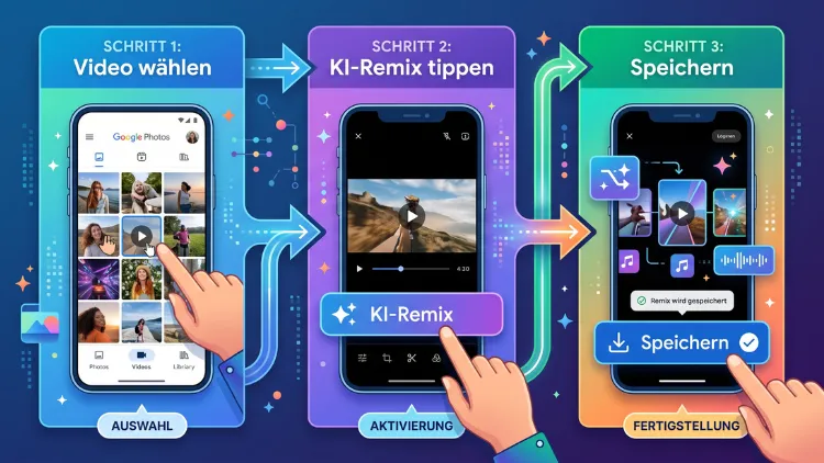 Google Fotos: Videos mit der KI-Remix-Funktion erstellen – so geht’s