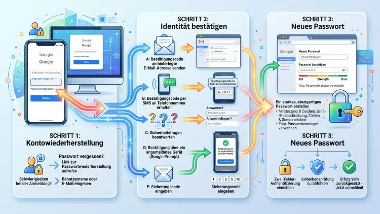 Google-Konto und Gmail wiederherstellen: So geht es einfach