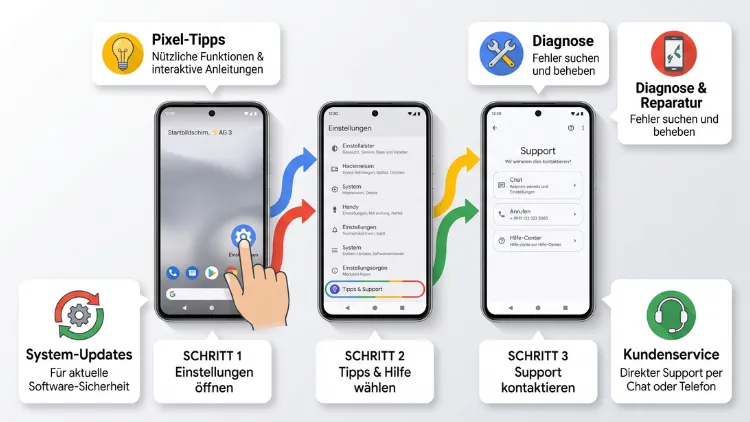 Google Pixel: Hilfe & Einstellungen – so geht’s