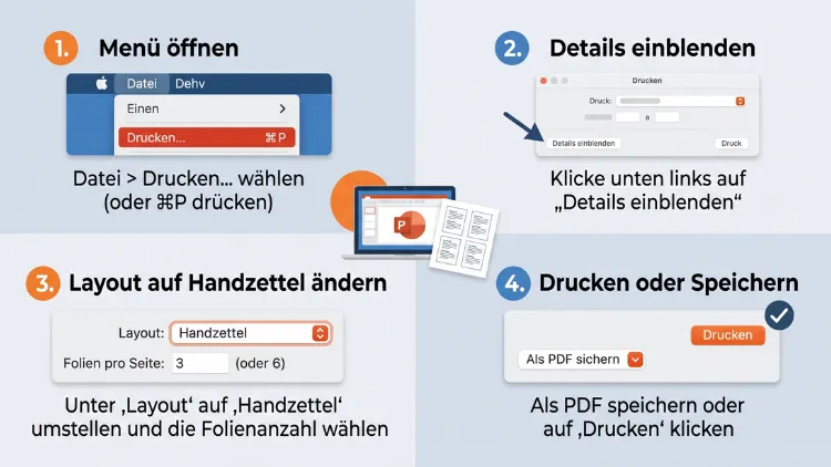 Mac: Handout-Format in PowerPoint einrichten – so geht’s