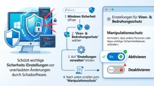Microsoft Defender: Manipulationsschutz (de)aktivieren