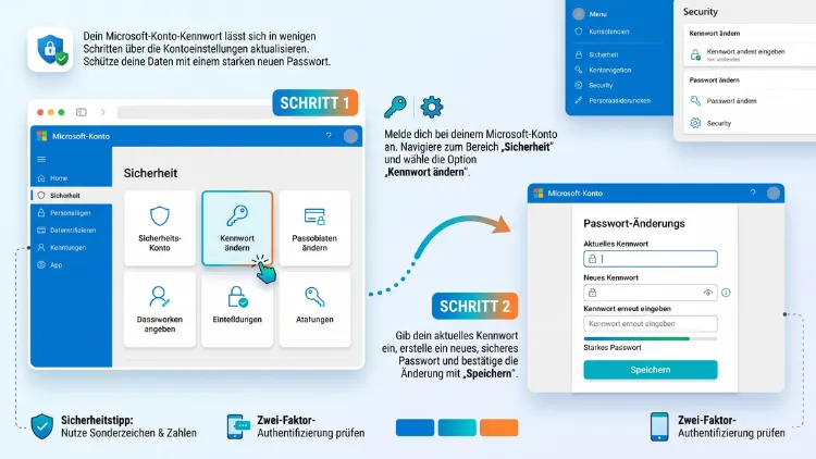 Microsoft-Konto-Kennwort ändern: So einfach geht es
