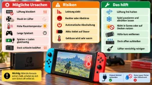 Nintendo Switch wird zu heiß – Ursachen, Risiken und Lösungen
