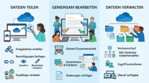 OneDrive-Zusammenarbeit: Dateien teilen, bearbeiten & verwalten