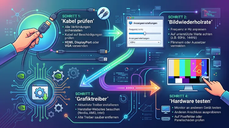 PC-Monitor/Bildschirm flackert – was tun? Einfach erklärt