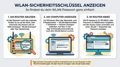 Sicherheitsschlüssel fürs WLAN anzeigen: So geht es einfach