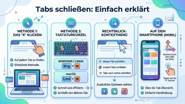 Tabs schließen: Einfach erklärt – so geht’s