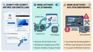 Windows 11: Copilot-Webbrowsing – Grafikbeschleunigung an/aus