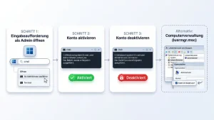 Windows 11/10: Administratorberechtigung (de)aktivieren