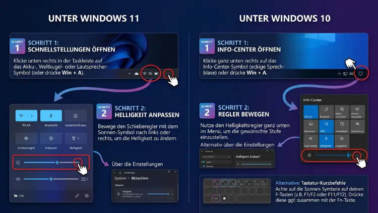 Windows 11/10: Anzeigehelligkeit ändern – so geht’s