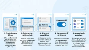 Windows 11/10: Apps Zugriff auf die Kamera erlauben – so geht’s