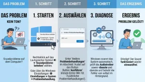 Windows 11/10: Audio-Problembehandlung automatisch ausführen