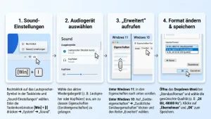 Windows 11/10: Audioformat ändern – so geht’s