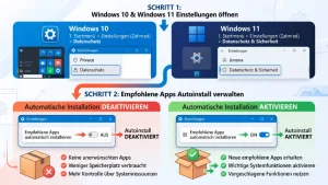 Windows 11/10: Autoinstall empfohlener Apps (de)aktivieren
