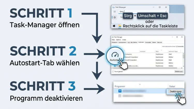 Windows 11/10: Autostart-Programme deaktivieren – so geht’s
