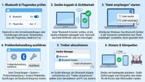 Windows 11/10: Bluetooth-Dateiübertragung – Problembehandlung