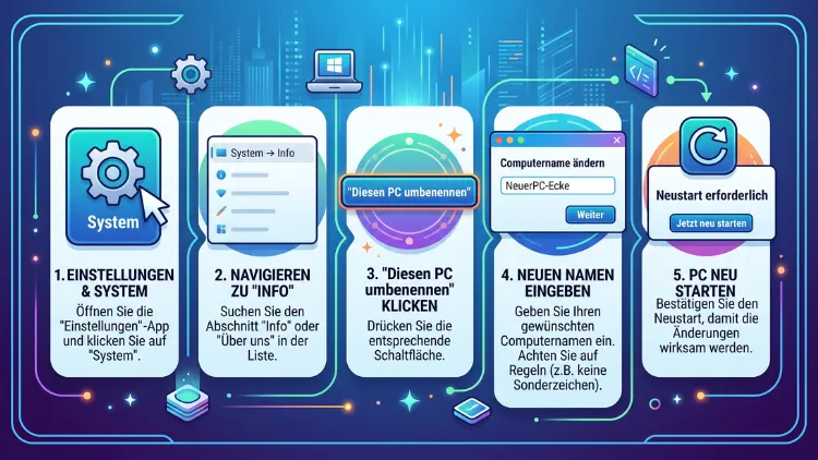 Windows 11/10: Computernamen ändern – so geht’s