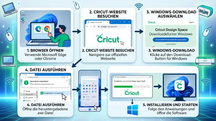 Windows 11/10: Cricut Design Space herunterladen – so geht’s