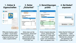 Windows 11/10: Dateiberechtigungen für „Eigene Aufnahmen“ prüfen