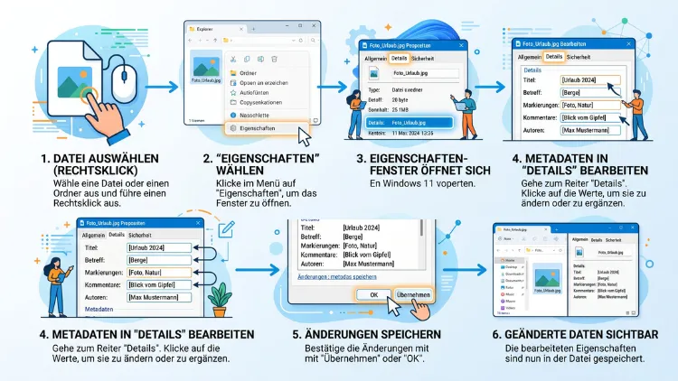 Windows 11/10: Dateieigenschaften bearbeiten – so geht’s