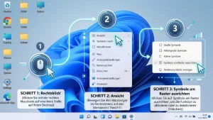 Windows 11/10: Desktopsymbol-Raster (de)aktivieren – so geht’s