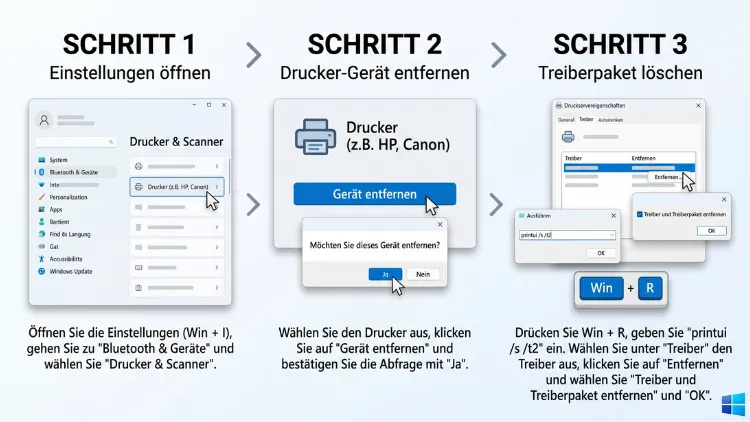 Windows 11/10: Drucker-Treiber deinstallieren – so geht’s