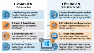 Windows 11/10: Kein Ton am PC – Ursachen & Lösungen