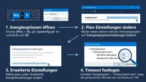 Windows 11/10: Leerlauftimeout für Ruhezustand – so geht’s