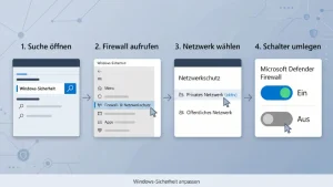 Windows 11/10: Microsoft Defender Firewall (de)aktivieren – so geht’s