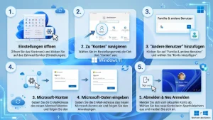Windows 11/10: Microsoft-Konto wechseln – so geht’s