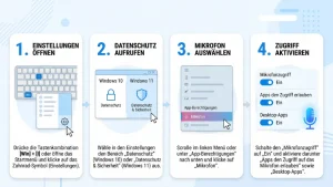 Windows 11/10: Mikrofonzugriff für Apps sicherstellen – so geht’s