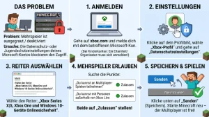Windows 11/10: Minecraft „Mehrspieler ist deaktiviert“ – Lösung