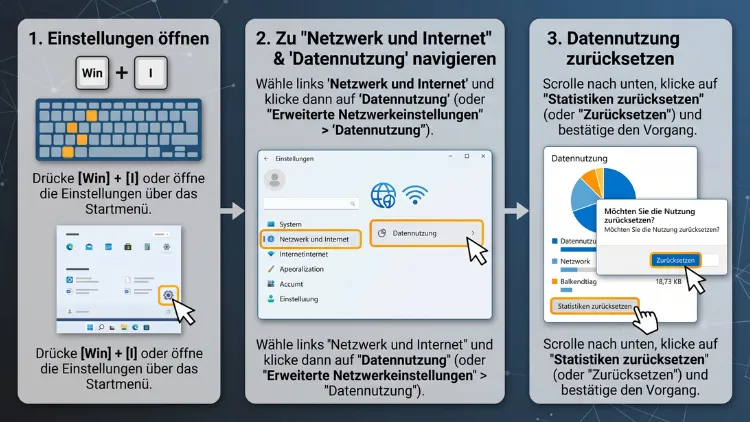 Windows 11/10: Netzwerk-Datennutzung zurücksetzen – so geht’s