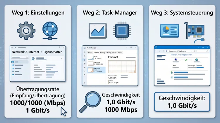 Windows 11/10: Netzwerkadaptergeschwindigkeit anzeigen – so geht’s