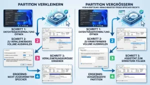 Windows 11/10: Partition vergrößern & verkleinern – so geht’s