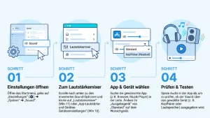 Windows 11/10: Richtiges Ausgabegerät für App prüfen – so geht’s