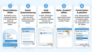 Windows 11/10: Standard-Audioformat ändern – so geht’s