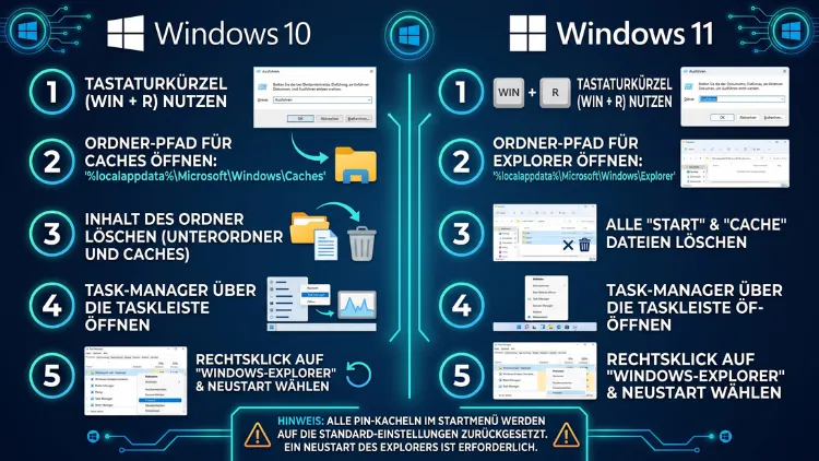 Windows 11/10: Startlayout zurücksetzen – so geht’s