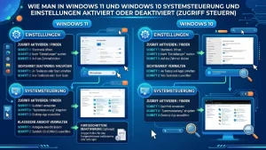 Windows 11/10: Systemsteuerung & Einstellungen (de)aktivieren