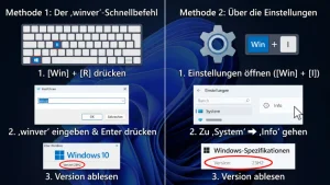 Windows 11/10: Versionsnummer herausfinden – Anleitung